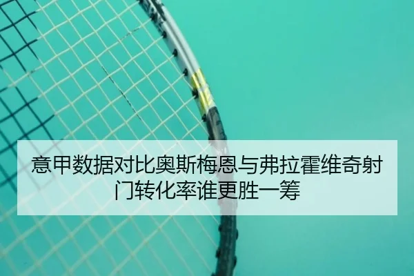 意甲数据对比奥斯梅恩与弗拉霍维奇射门转化率谁更胜一筹